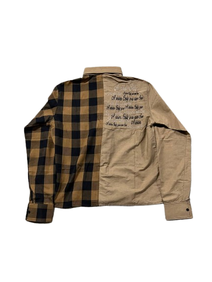 Brown "Broken Plaid" Flannel