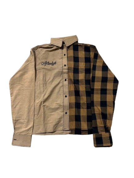 Brown "Broken Plaid" Flannel